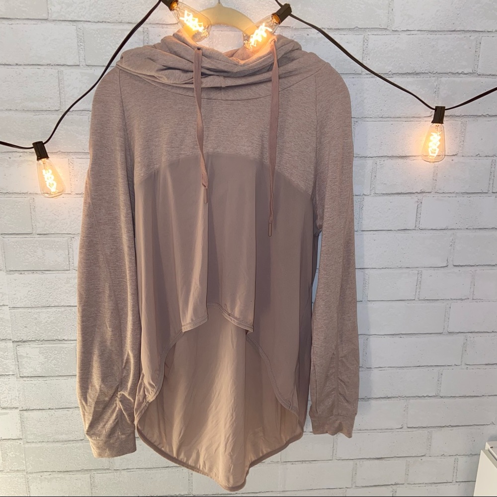 Gymshark mesh hoodie, high low cut. Athletic hoodie